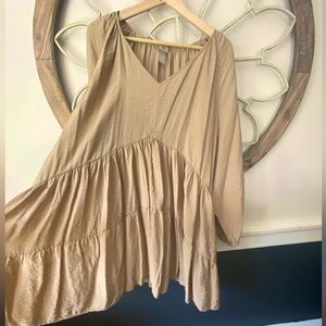 H&M tiered mini dress